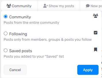 Community Page Settings 2